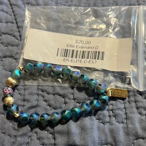 Elegant Blue and Gold Bracelet